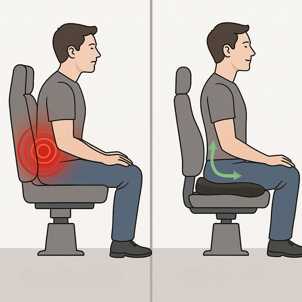 RoadRelief™ Truck Seat Cushion